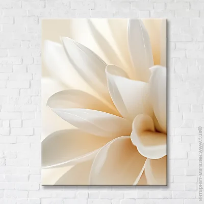 Brushme Картина на полотні Квітка 2 з білою рамкою 75x100 см FNK0122024_RN53-17 Brushme Картина на полотні Квітка 2 з білою рамкою 75x100 см FNK0122024_RN53-17