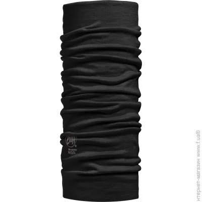 '   () Buff LIGHTWEIGHT MERINO WOOL black (BU 100637.00)