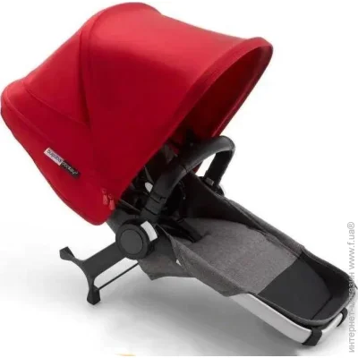   Bugaboo DONKEY3 ALU/GREY MELANGE-RED      (180128GM02)