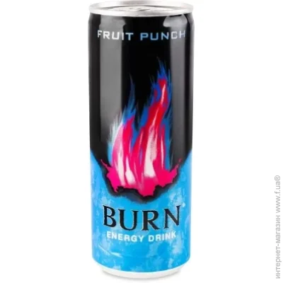 Енергетичний напій Burn Фруктовий пунш Безалкогольний сильногазований 250 мл (5060895744156) Енергетичний напій Burn Фруктовий пунш Безалкогольний сильногазований 250 мл (5060895744156)