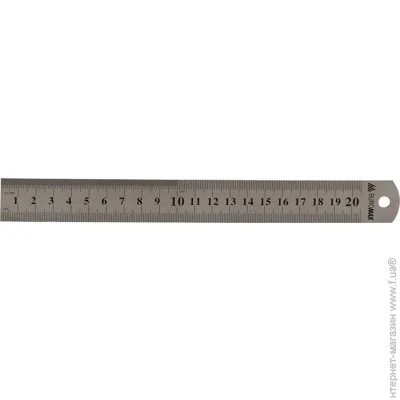 Линейка Buromax BM.5810-20 20см, сталь Линейка Buromax BM.5810-20 20см, сталь