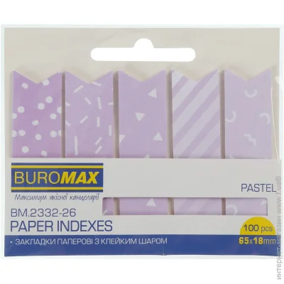 - Buromax   PASTEL,   , 65x18 , 100 .,  (BM.2332-26)