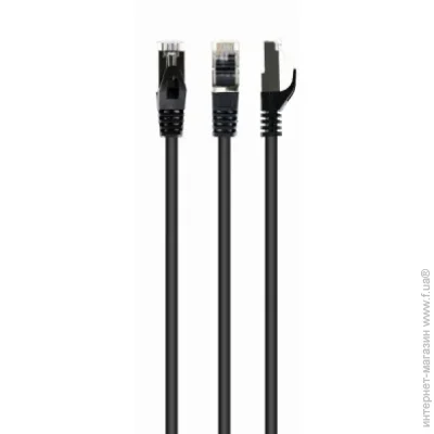 - 10 S/FTP Cat 6A CU LSZH black Cablexpert (PP6A-LSZHCU-BK-10M)