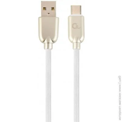  Cablexpert Premium USB2.0 CM/AM White 2m (CC-USB2R-AMCM-2M-W)