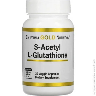 Специальная добавка California Gold Nutrition Специальный продукт S-Acetyl L-Glutathione 30 капсул (4384304505) Специальная добавка California Gold Nutrition Специальный продукт S-Acetyl L-Glutathione 30 капсул (4384304505)