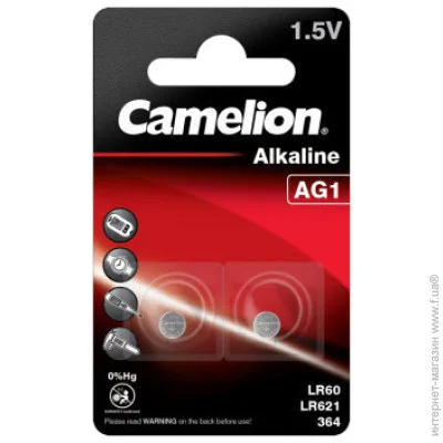  AG1 / LR60 Alkaline * 2 Camelion (AG1-BP2)