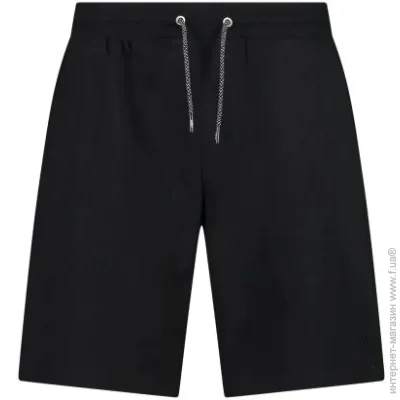Campagnolo  Men's Bermuda Shorts in Stretch Cotton Black XL (1097-32D8137-U901 52)
