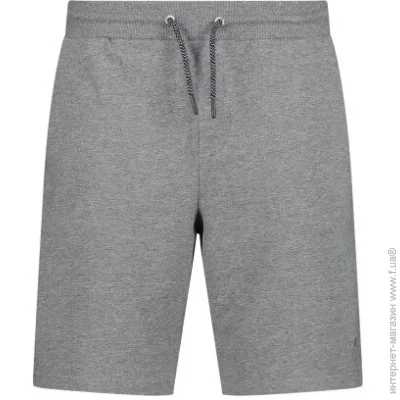 Campagnolo  Men's Bermuda Shorts in Stretch Cotton Grey Melange S (1097-32D8137M-U804 46)