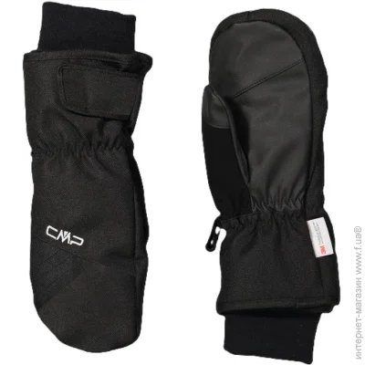  Campagnolo  Women's Padded Ski Mitts Thinsulate Black M (1097-6524822-U9017)