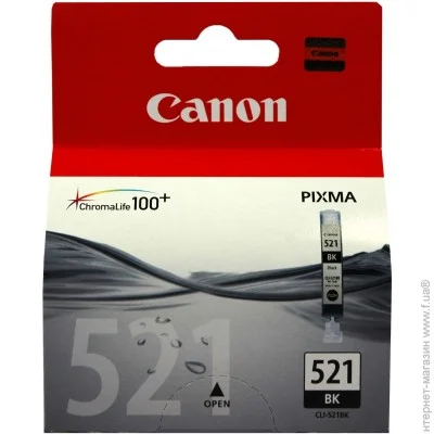  Canon CLI-521Bk Black 9 