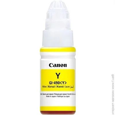  Canon GI-490 Yellow (0666C001) Yellow 70 