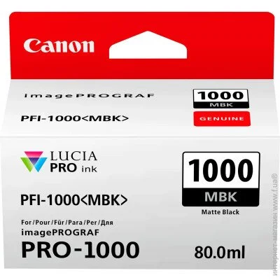 Canon PFI-1000MBk Matte black (0545C001) Black Matte 80 