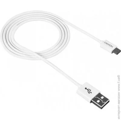  Canyon USB-MicroUSB 1m White (CNE-USBM1W)