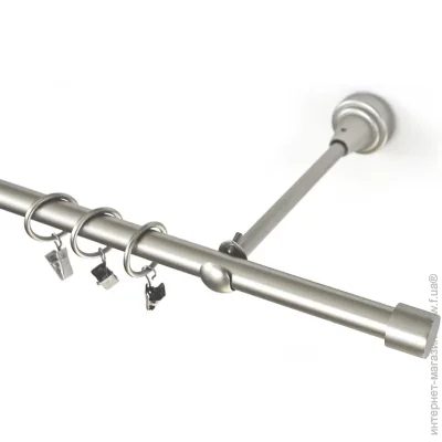 Cardinal Комплект карнизу Рулло d19 200 см сатин нікель Cardinal Комплект карнизу Рулло d19 200 см сатин нікель