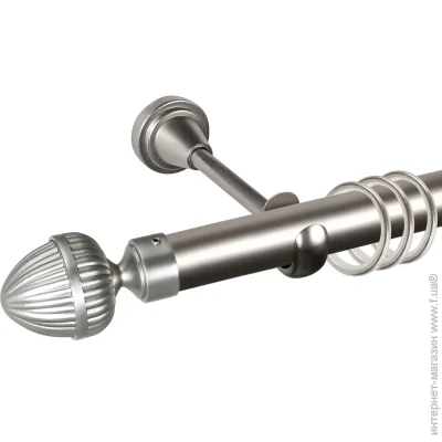 Cardinal Комплект карниза Одеон d25 160 см сатин никель Cardinal Комплект карниза Одеон d25 160 см сатин никель