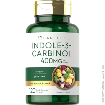   Carlyle Nutritionals  - -3- Indole-3-Carbinol (I3C) 400mg 120  (4384307984)
