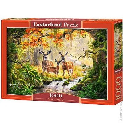 Пазл класичний Castorland Сім'я оленів (З-104253) Пазл класичний Castorland Сім'я оленів (З-104253)