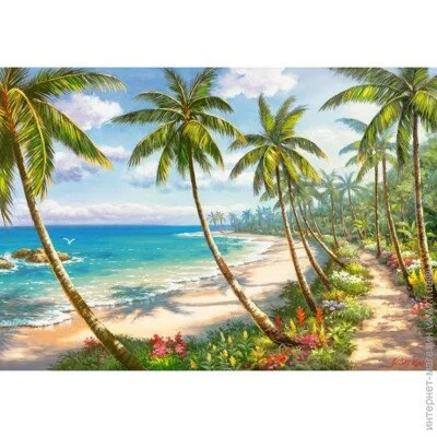 Пазл классический Castorland Пазлы "Райское Побережье", 1000 элементов (с-104666) Пазл классический Castorland Пазлы "Райское Побережье", 1000 элементов (с-104666)