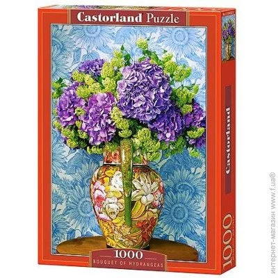 Пазл класичний Castorland Пазли «Букет з гортензій» 1000 елементів (C-104352) Пазл класичний Castorland Пазли «Букет з гортензій» 1000 елементів (C-104352)