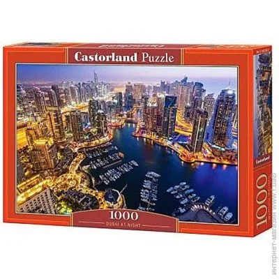 Пазл классический Castorland Дубай ночью (С-103256) Пазл классический Castorland Дубай ночью (С-103256)