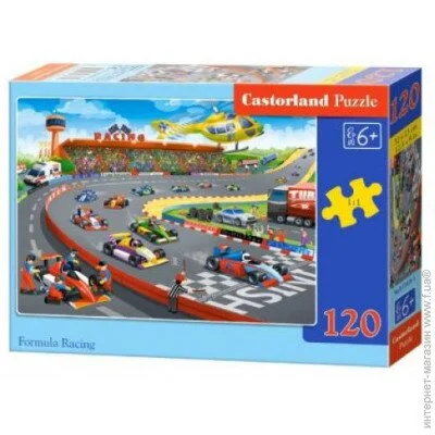 Пазл класичний Castorland Пазли "Гоночний трек", 120 елементів (B-13470) Пазл класичний Castorland Пазли "Гоночний трек", 120 елементів (B-13470)
