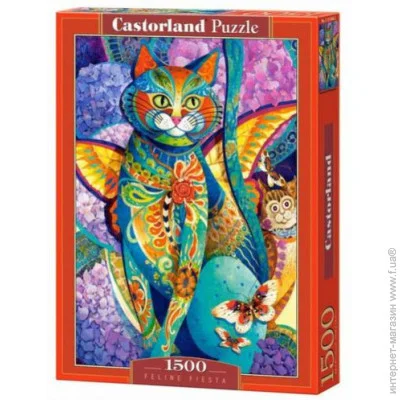 Пазл классический Castorland Кошачья фиеста (С-151448) Пазл классический Castorland Кошачья фиеста (С-151448)