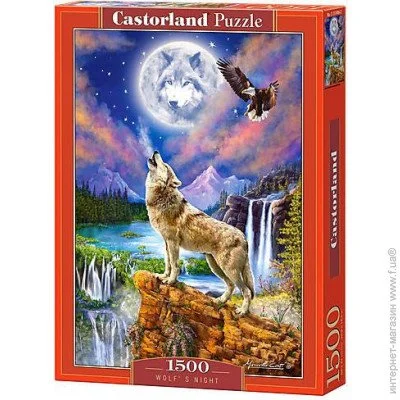 Пазл класичний Castorland Ніч вовка (З-151806) Пазл класичний Castorland Ніч вовка (З-151806)
