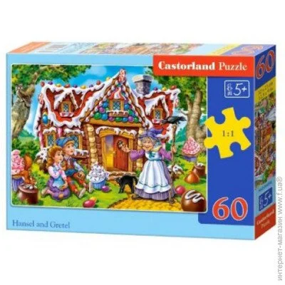 Пазл класичний Castorland Пазли "Гензель та Гретель", 60 елементів (B-066094) Пазл класичний Castorland Пазли "Гензель та Гретель", 60 елементів (B-066094)
