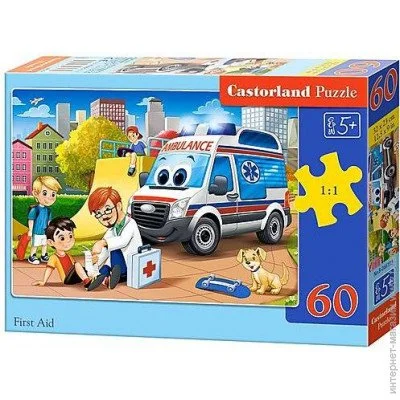 Пазл Castorland Пазлы «Первая помощь» 60 элементов (B-066193) Пазл Castorland Пазлы «Первая помощь» 60 элементов (B-066193)