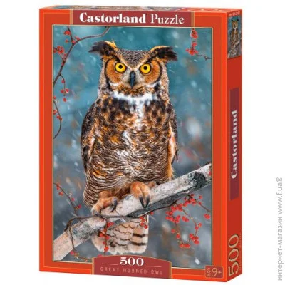 Пазл Castorland Большая рогатая сова (B-52387) Пазл Castorland Большая рогатая сова (B-52387)