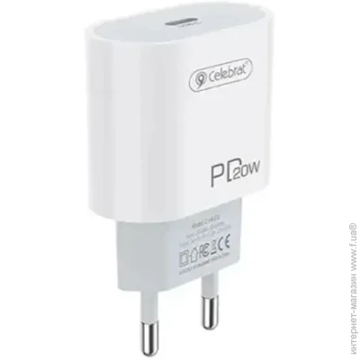 Celebrat     C-H4 Portable Type-C 20W Charger White (2400531920)