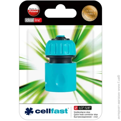Cellfast Коннектор с аквастопом 1/2" 50-120 Cellfast Коннектор с аквастопом 1/2" 50-120