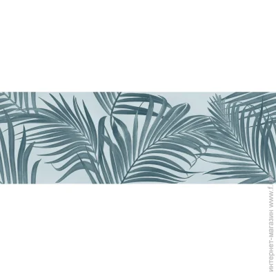 Ceramika Color  Spettacolo Decoro Foliage Azzurro Rett (SCP010) 30x90 