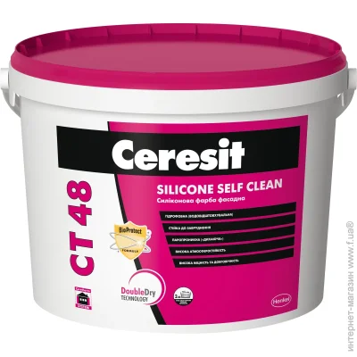 Ceresit Фарба CT 48 База А білий 10л 14.5кг Ceresit Фарба CT 48 База А білий 10л 14.5кг