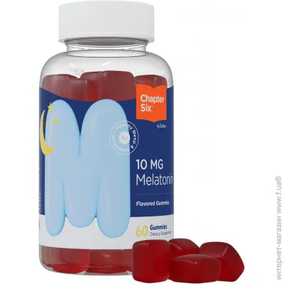 Спеціальна добавка Chapter Six Мелатонінові жувальні цукерки Melatonin Gummies 60 таблеток Спеціальна добавка Chapter Six Мелатонінові жувальні цукерки Melatonin Gummies 60 таблеток