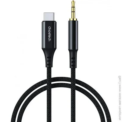  AUX Type-C - TRS Audio 3.5 M/M DAC Chip 96kHz, 1.0 ,  Choetech (AUX006)