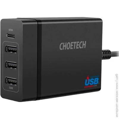    Choetech 72W Black (PD72-1C3UEU-101BK)