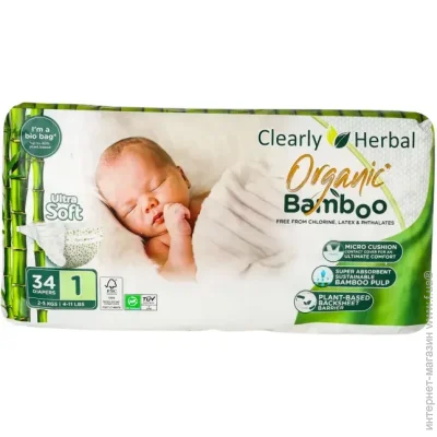 Clearly Herbal ϳ Clealry Herbal Bamboo,  1 (2-5 ), 34 . (850004427675)