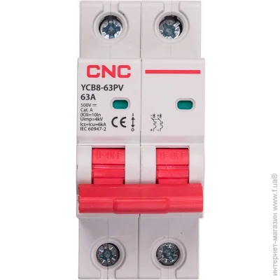 ̳    CNC YCB8-63PV 2P C63 DC500 6ka (2477909297)