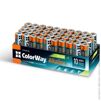  olorWay Alkaline Power  AA (40) colour box (CW-BALR06-40CB)