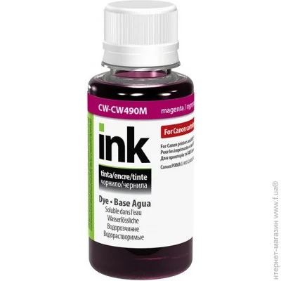  Colorway Canon GI-490 magenta, 100 (CW-CW490M01) Magenta 100 