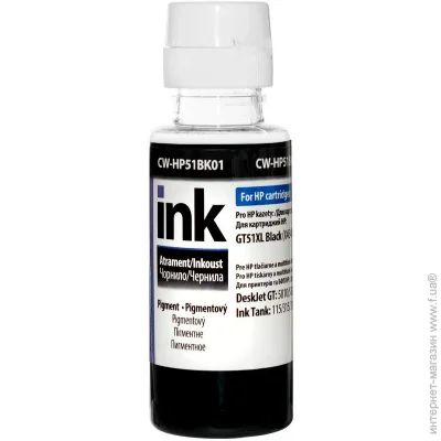 ColorWay HP Ink Tank 115/315/415 100 Black Pigm. (CW-HP51BK01)
