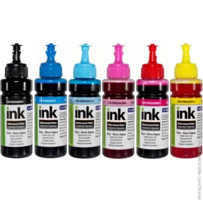  Colorway Epson TX650 BK//M/LC/LM/Y, 6x100 (CW-EW650SET-01) Black, Cyan, Light Cyan, Light Magenta, Magenta, Yellow 600 