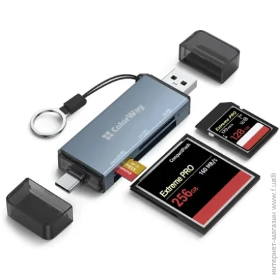  Colorway USB 2.0/USB-C to CF/SD/MicroSD (CW-CR-01)