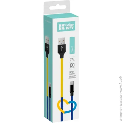  Colorway USB 2.0 AM to Type-C 1.0m National (CW-CBUC052-BLY)