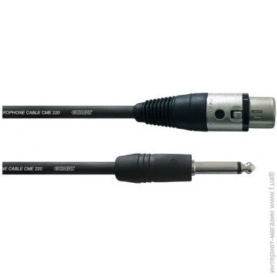 ̳  Jack 6.3 Mono  XLR Female 5 Cordial CFM 5 FP