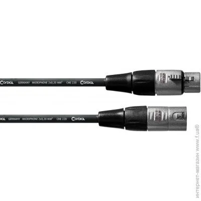   XLR Male  XLR Female 0.5 Cordial CFM 0,5 FM