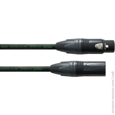 ̳  XLR Male - XLR Female 1,5 Cordial CRM 1,5 FM-BLACK