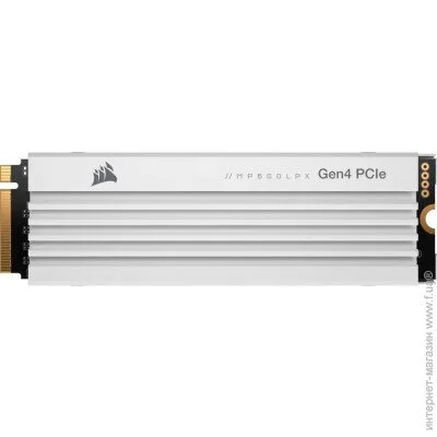 SSD Corsair MP600 PRO LPX 1TB M.2 PCIe 4.0 with heatsink White (CSSD-F1000GBMP600PLPW)