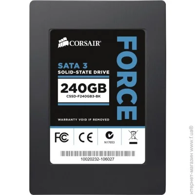 SSD Corsair SATA 240GB (CSSD-F240GB3-BK) Force Series 3, 2.5"